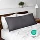 thumbnail image 5 of Funda de Almohada Corporal Bare Home Ultra Suave Doble Cepillado Gris Hierro Forjado, 5 of 8