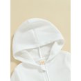 thumbnail image 5 of Bagilaanoe Toddler Baby Boy Hooded Jacket Solid Long Sleeve Zip-up Sweatshirt 12M 18M 24M 3T 4T 5T Kids Fall Casual Outwear, 5 of 8