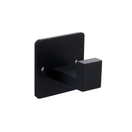 

2 Pieces Robe Bathrobe Hook Wall-mounted Kitchen Closet Bathroom Washroom Hangers Clothes Handbag Hanging Holder Bracket Black