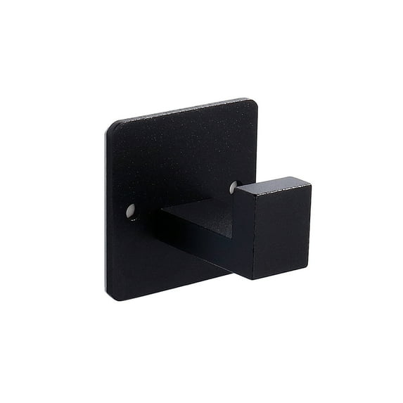 2PCS Wall Mounted Sticky Hook Self\-Adhesive Bathroom Punch\-Free Hook Space Aluminum Single Hook Black Gold Silver