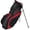 Black Charcoal Red, variant on One With Golf Xpress Plus Dark Gray Black Silver Stand Golf Bag