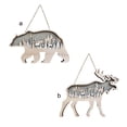 thumbnail image 3 of Advancent Letrero para colgar en la pared, diseño de animales, letreros colgantes para puerta delantera de madera, decoración de arte de cumpleaños, Kits y herramientas para tallar Tipo 2 Advancent HA010115-02, 3 of 6