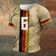 thumbnail image 2 of Playeras De Hombre Camiseta Informal De Verano De Manga Corta Con Cuello Redondo Y Estampado De Letras Y Caras Para Hombre, 2 of 6