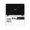 thumbnail image 5 of Furinno Moretti Modern Lifestyle TV Stand for TV up to 50 Inch, Solid White/White, 5 of 6