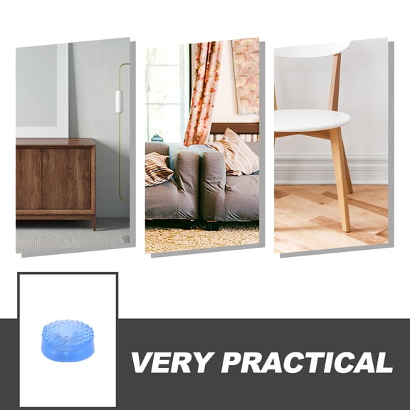 RENACLIPY 10Pcs Rubber Furniture Pads Clear Self Adhesive Legs Floor Protectors