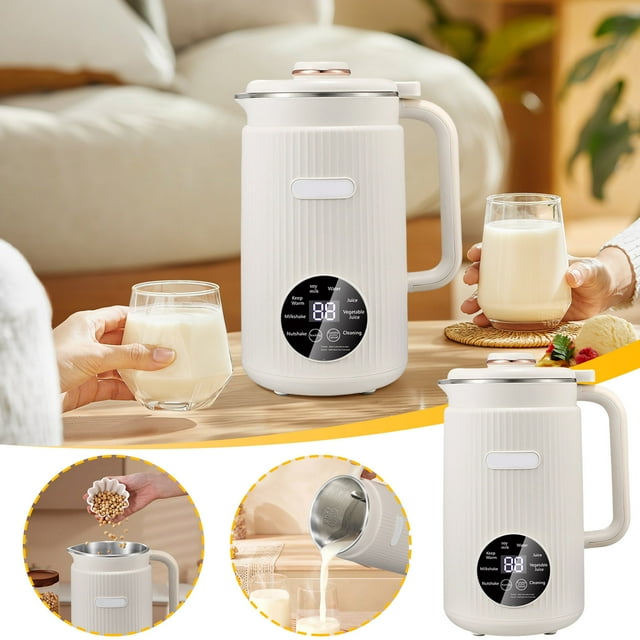 Sentmoon Nut Milk Maker with 12-Hour Timer Keep-Warm Function and One-Button Cleaning Nut Milk Machine Makes Oat Soy Nut Milk Juices for Family Healthy Plants-Based Drinks Perfect