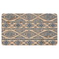 thumbnail image 1 of Non-Slip & Absorbent Boho Small Rug - Black/White 30x17 Geometric Modern Design Ideal Door Mat for Entryway Kitchen Living Room or Bedroom, 1 of 6