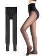 thumbnail image 1 of Medias forradas Leggings de mujer Pantimedias térmicas Medias translúcidas falsas, 1 of 7