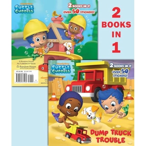 Pre-Owned Bubble Guppies: Dump Truck Trouble/Let's Build a Doghouse! (Paperback)
