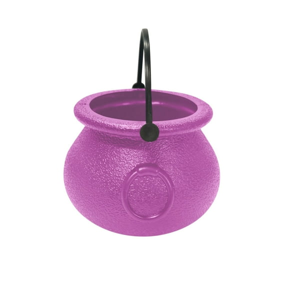 Ziynglg Halloween Witch Themed Candy Bowl Holder with Handle Stable and Portable Trick or Treat Bucket for Parties and Decorations Unique Halloween Lovers