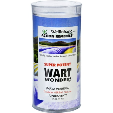 Wellinhand Action Remedies Wart Wonder - Super Potent - 2 fl (Best Home Remedy For Warts)