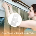 thumbnail image 4 of 16 Set/ 32 Pieces Clear Vertical Blind Repair Tabs, Vane Savers, Blinds Replacement Slats, 4 of 7