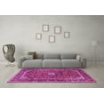 thumbnail image 3 of Ahgly Company Indoor Square Persian Pink Traditional Area Rugs, 3' Square, 3 of 4