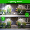 thumbnail image 2 of Solar Motion Lights Outdoor, 2 Pack Super Bright Foldable Security Solar Outdoor Lights, Waterproof 2 Modes Wireless Motion Sensor Solar Lights for Outside Garden Front Door Yard, Warm White, 2 of 7