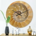 thumbnail image 2 of Designart 'Isolated Nautilus Sea Shell' Modern Wood Wall Clock, 2 of 5