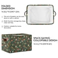 thumbnail image 2 of Yayeee 2 Pack Canvas Storage Basket with Handles for Shelves Fabric Bins Closet Organizer, Forest Mushroom Pattern, 2 of 8