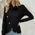 thumbnail image 4 of POROPL Women's Sweaters Open Front Button Down Crew Neck Sweater Warm Size S-XXL, 4 of 6