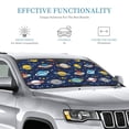 thumbnail image 4 of Bingfone Planets and Stars Car Windshield Sunshade,Sun Foldable Sun Shield Sun Visor for Car - Medium, 4 of 9