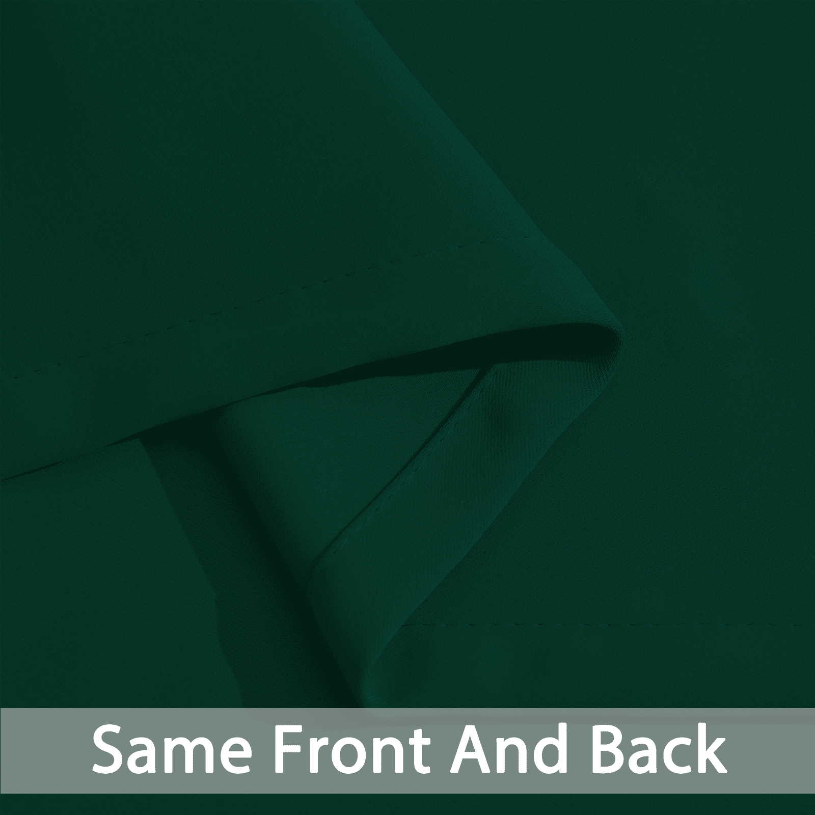 Yakamok 63 Inches Long Blackout Curtains for Windows - 2 Panels Blackout Window Drapes for Basement with Rod Pocket (Dark Green,Width 38 by Length 63)