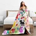 thumbnail image 6 of Karol Music G Blanket Plush Throw Blanket All Season Flannel Blanket for Couch Bedding Living Room Decor 40"X30", 6 of 6