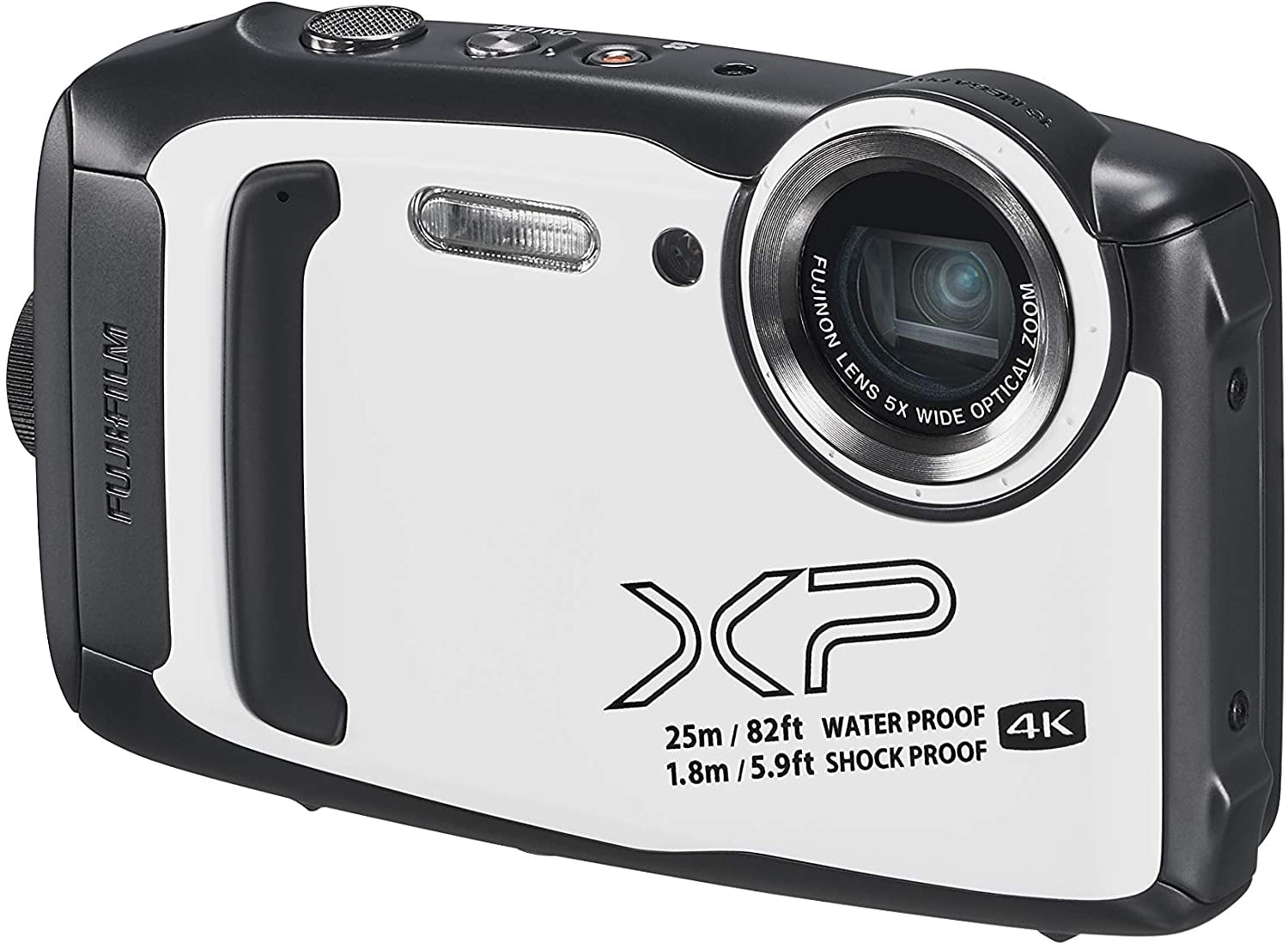 Fujifilm FinePix XP140 Waterproof Digital Camera (White) with 64GB SD Card  - Walmart.com