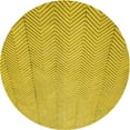 thumbnail image 1 of Ahgly Company Machine Washable Indoor Round Transitional Golden Yellow Area Rugs, 8' Round, 1 of 7