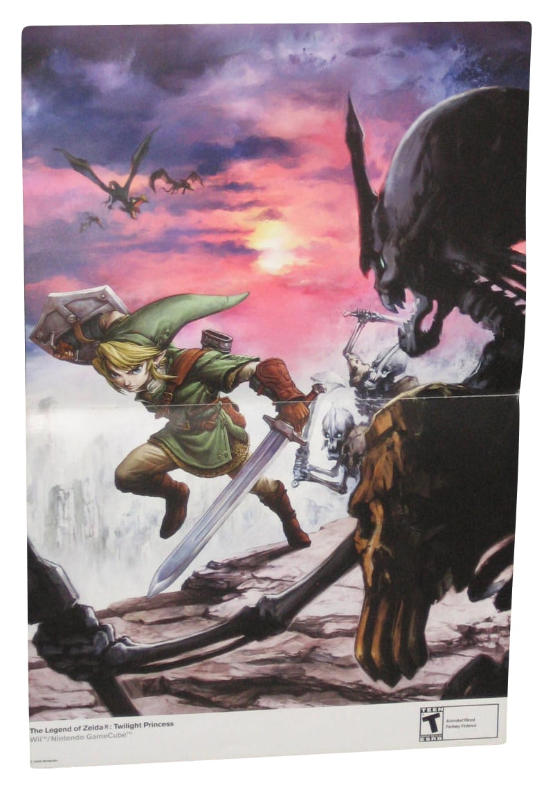 Link and Zelda (The Legend of Zelda: Twilight Princess) Watercolor