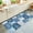 Cobalt, Azure, White, variant on 5x8 Area Rugs for Living Room, Blue Sunflowers Non Slip Area Rugs for Kitchen Bedroom Entryway, Spring Floral Modern Abstract Art Washable Carpet Runner Rug Floor Mats for Bedroom Home Decor