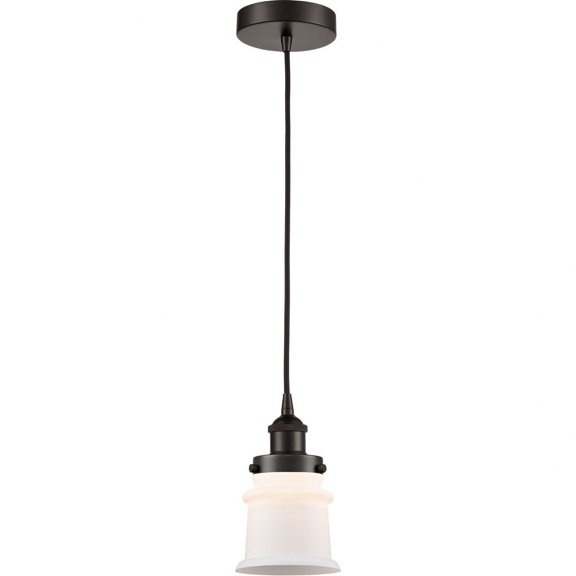 616-1PH-OB-G181S Innovations Lighting Canton - 1 Light Mini Pendant In Industrial Style-10 Inches Tall and 6 Inches Wide-Oil Rubbed Bronze