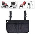 thumbnail image 4 of Bolsas laterales de Silla de Ruedas, Material de Almacenamiento del Cochecito de Material Liviano Duradero para Silla de Ruedas para Cochecitos para Sillas Caseras para, 4 of 7