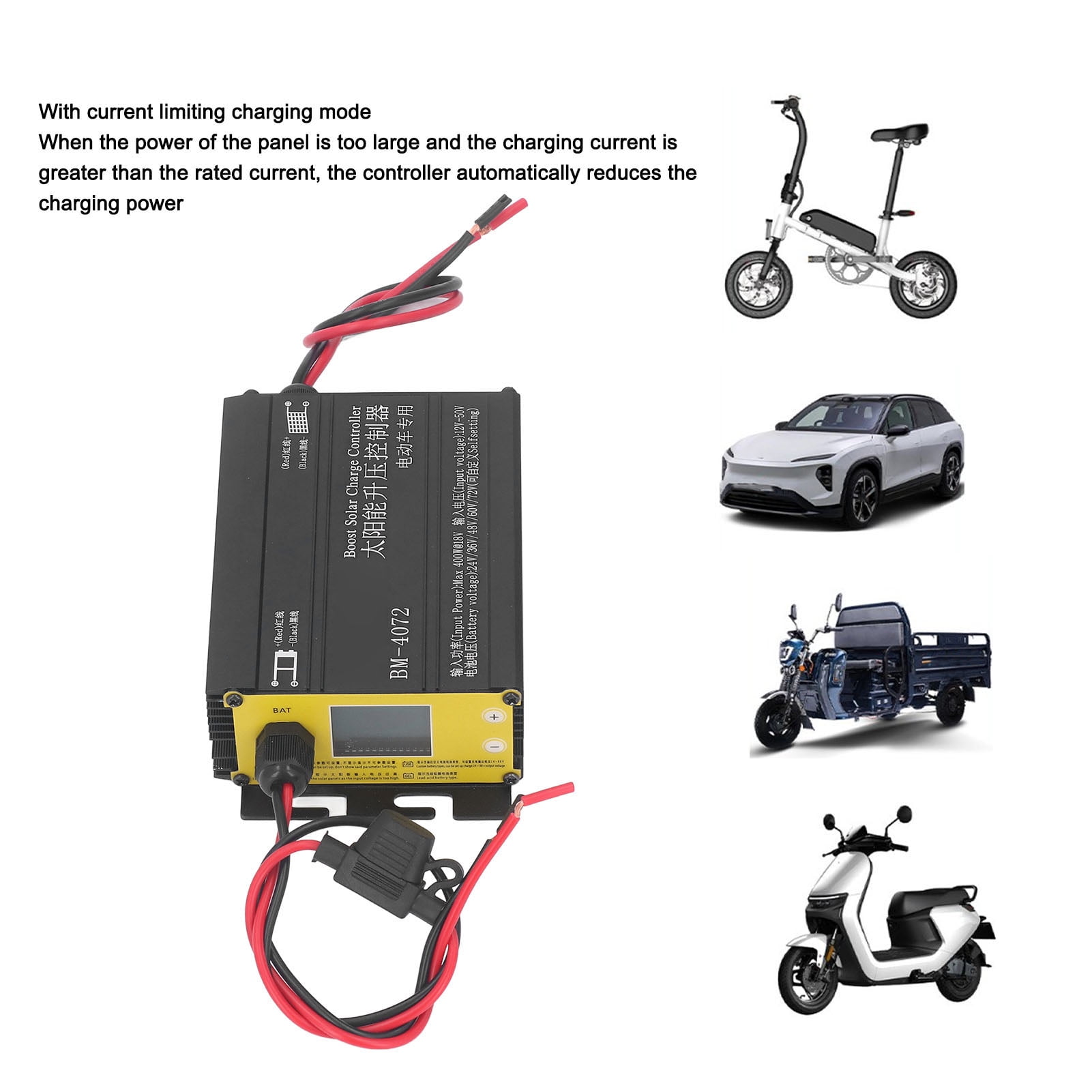 MPPT Boost Solar Charge Controller 72V 60V 48V 36V 10A For Golf Carts - View #9
