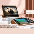 thumbnail image 4 of New iPad Pro 11 Inch Case 2021(3rd Gen)/2020(2nd Gen) with Pencil Holder,Smart iPad Case [Support Touch ID and Auto Wake/Sleep] with Auto 2nd Gen Pencil Charging (Brown), 4 of 4