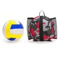 thumbnail image 4 of Sac à Dos de Basketball Imperméable en Filet Robuste avec Poches pour Football Volleyball Rouge, 4 of 9