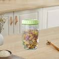 thumbnail image 3 of PuSpu Stackable Glass Jar 13.5x8cm Clear Glass 1Pcs Airtight Sealed Kitchen Pantry Snacks Dried Fruit Food Storage Container Cute Pet Design Space Saver, 3 of 6