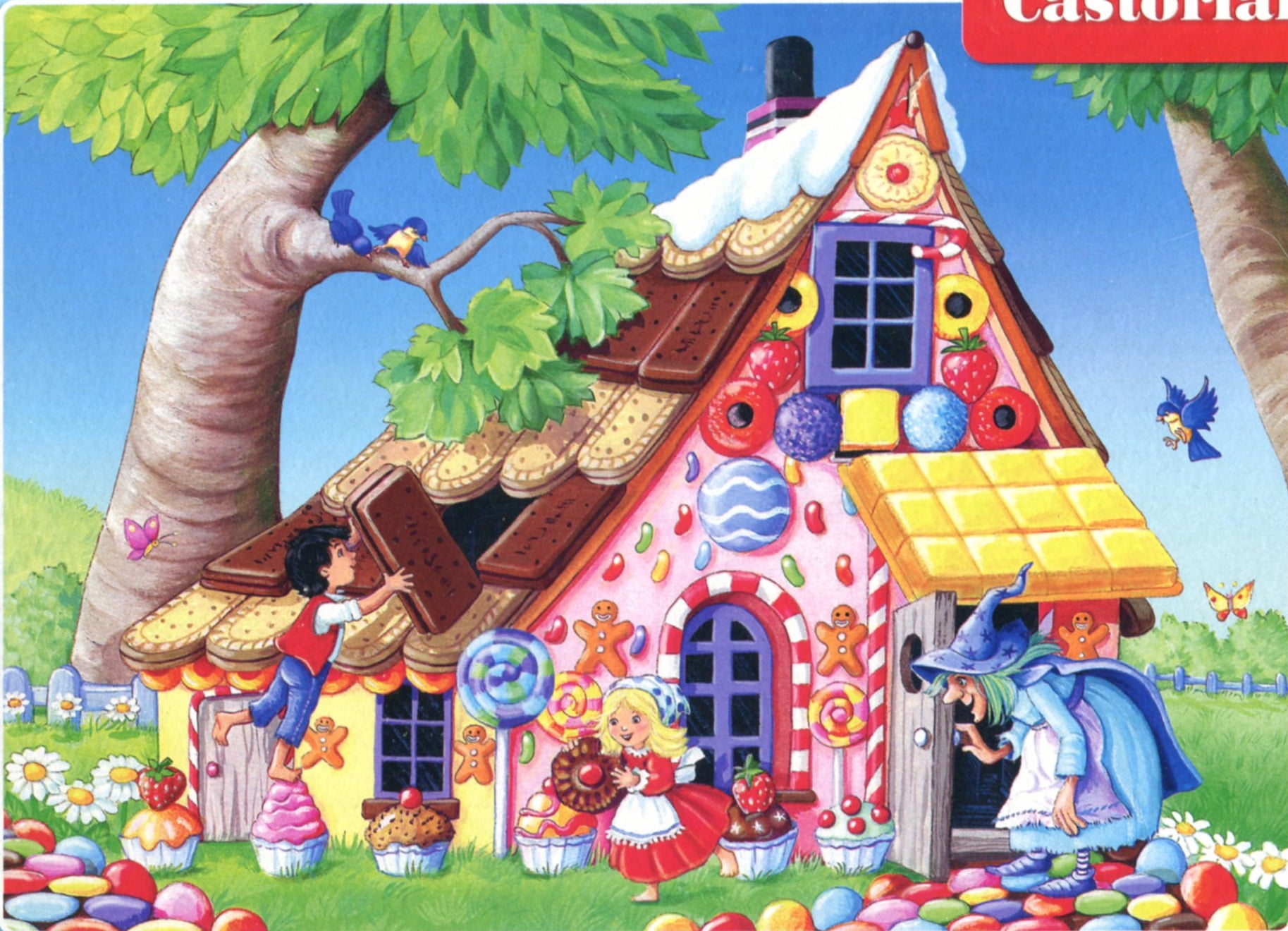 4 PC Set: Mini Castorland Children Child Puzzle 120 Pieces Unicorn 