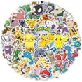 thumbnail image 1 of CHANGHUI Pokemon Stickers 100pcs Pikachu Cool Stickers for Hydroflask Water Bottles Waterproof and Perfect, 1 of 8
