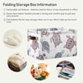 thumbnail image 5 of Coolnut Large Foldable Storage Bin Cute Sea Turtles Fabric Storage Baskets Collapsible Decorative Baskets Organizing Basket Bin with PU Handles for Shelves Home Closet-1Pack Decor Gifts, 5 of 7