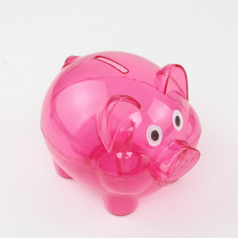 Plastic pig clearance piggy bank