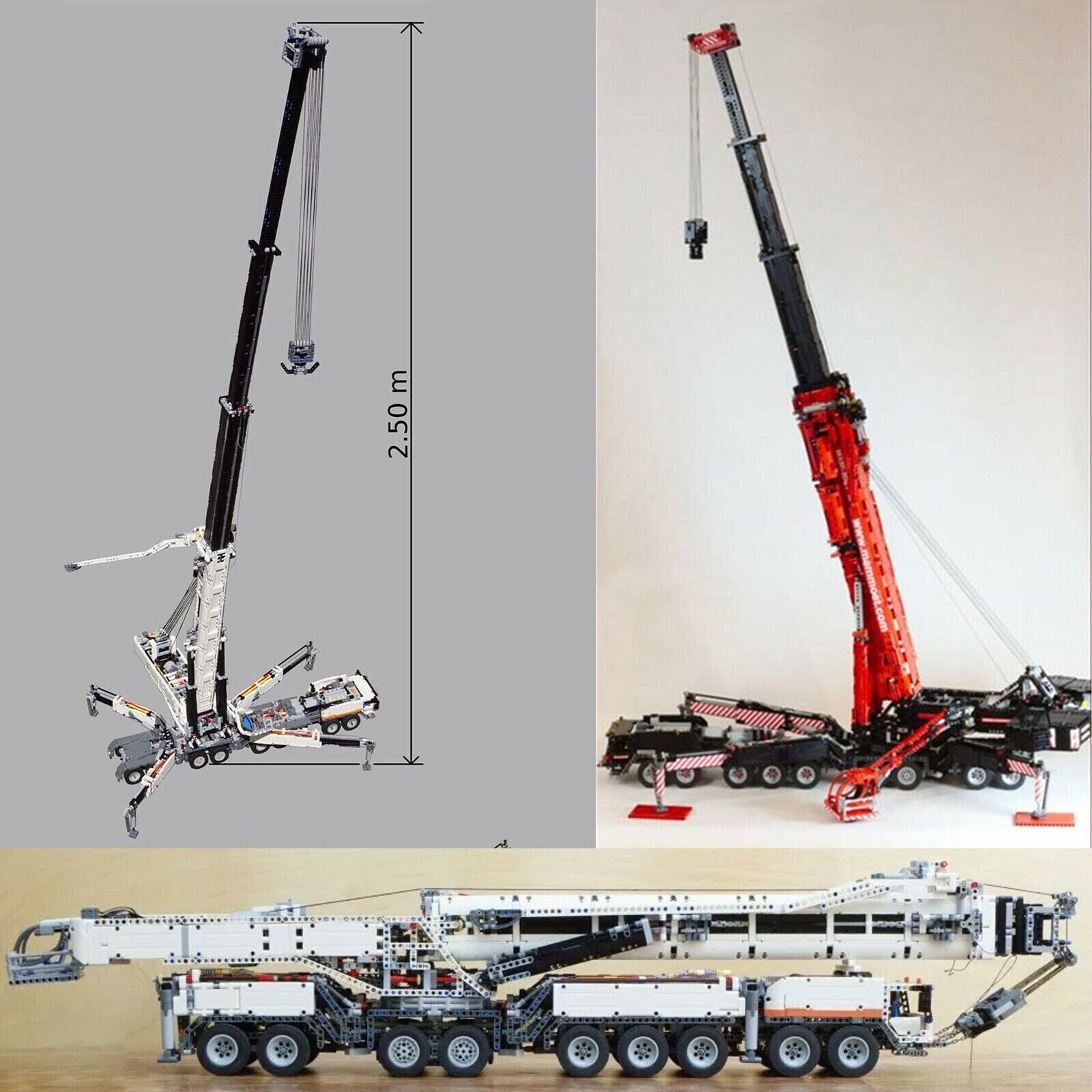 Liebherr LTM 11200 Crane with Power Functions Building Blocks RC MOC Bricks Toys 7900+pcs