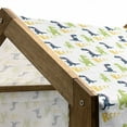 thumbnail image 5 of Dinosaur Party Pet House, Happy Cartoon Dino Reptile Rrrr Text on Plain Pattern, Outdoor & Indoor Portable Dog Kennel with Pillow and Cover, 5 Sizes, Multicolor, by Ambesonne, 5 of 5