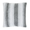 thumbnail image 3 of SAFAVIEH Elian 20" x 20" Striped Faux Fur Plush Pillow, Grey/White, 3 of 5
