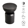 thumbnail image 2 of Mella Metal Hammered Side Table in Black, 2 of 7