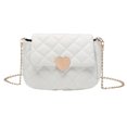 thumbnail image 1 of Bolso Bandolera Con Bordado Informal en Forma Corazón para Mujer (blanco) Blanco YF019, 1 of 6