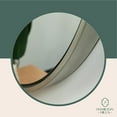 thumbnail image 5 of Hamilton Hills Round Framed Mirror - 32" Silver Circle Frame Wall Mirror - Large Modern, 5 of 8