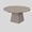 Gray, variant on 47"-63" Extendable Round Dining Table for 4-6 – Oval Kitchen Table with Hidden Leaves & Storage Shelf – Space-Saving Modern Design with Sturdy Metal Legs