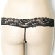 thumbnail image 3 of V-string Lace Front W/ Bowknot Flower Cintura Banda Mujeres Íntimos Nuevo negro Zulema ropa interior, 3 of 8