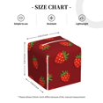 thumbnail image 4 of Fotbe Strawberry Porta Pañuelos Decorativo de Cuero, Caja Cuadrada Moderna para Pañuelos Faciales, Organizador y Dispensador 5x5x5'', 4 of 7