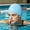 J, variant on Textured Silicone Swim Cap for Adults, High Stretch Waterproof Bubble Swimming Hat, Comfort Non-Scrunch Hair Unisex Pool Cap for Men Women Swimming Training Light Blue