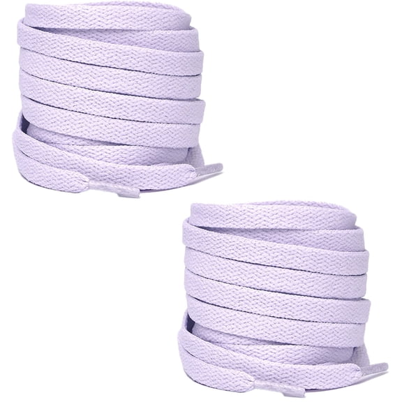 TELOLY 2026 New 2Pcs Shoe Laces for Sneakers Tightly Woven Shoe Laces Flat Shoelace Shoe Laces for Sneakers for Running,Casual Shoes,Sports Shoes,Light Purple