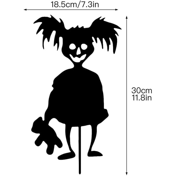 Halloween Ghosts Decorations Outdoor,Halloween Garden Ghosts Horrible Decor,2024 Halloween Decorations Outdoor,Little Devil Garden Ground Stake Silhouette Halloween Decoration Ghost Ground Plugs